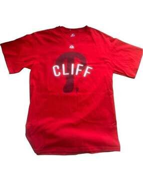 Men’s Majestic Cliff Lee Phillies Tee (Size Medium)